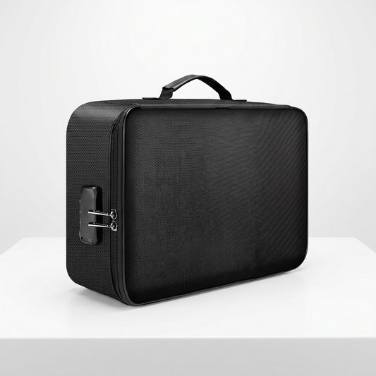SafeDoc Pro fireproof waterproof document bag – lifestyle product shot